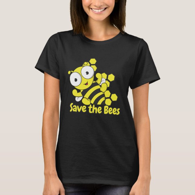 Honungsbin för biodlare på världens honungsbin da t shirt (Framsida)