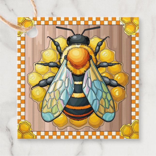 Honungsbin Gåvor Etiketter (Framsida)