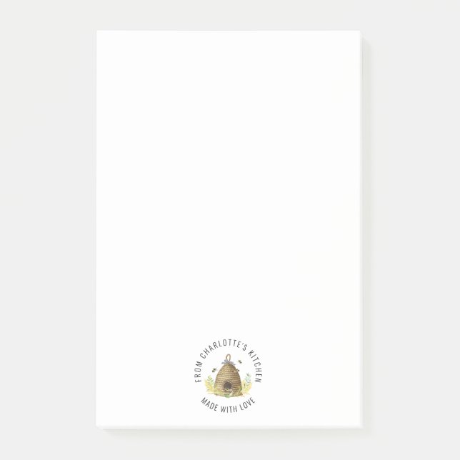 Honungsbin Hive Sweet as Honung Food Label Post-it Block (Framsida)