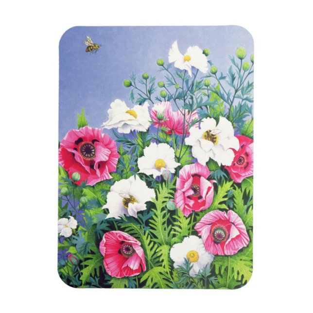 Honungsbin Honung Bee Magnet (Vertikal)