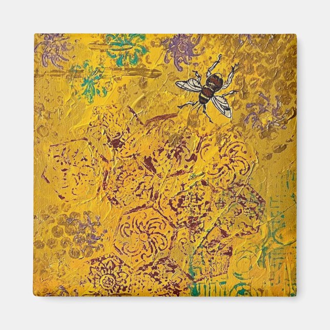 Honungsbin Magnet (Framsidan)