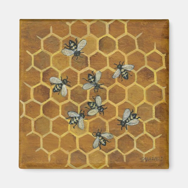 Honungsbin Magnet (Framsidan)