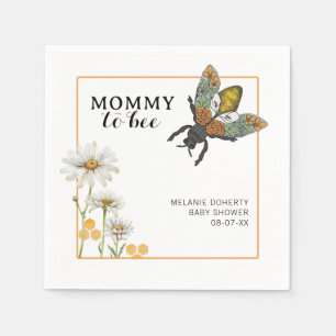 Honungsbin Mamma till Bee Baby Shower Napkins Bu Pappersservett