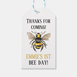 Honungsbin Märkre från första födelsedag Presentetikett