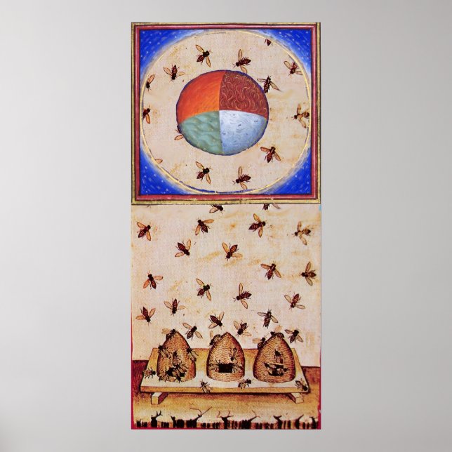 HONUNGSBIN MED FYRA INSLAG POSTER (Framsidan)