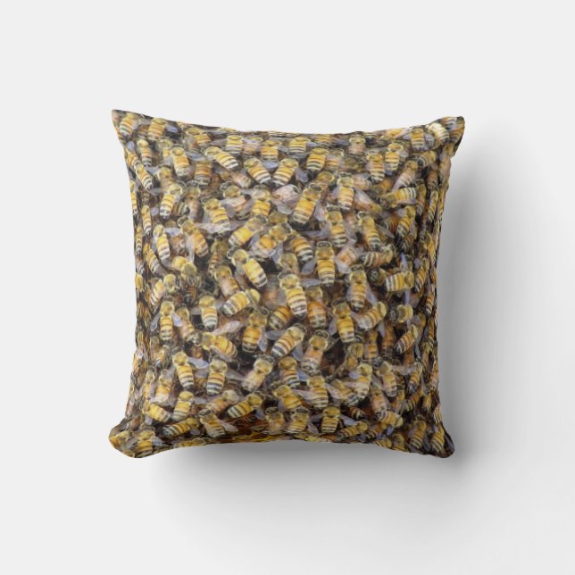 Honungsbin Mine Pillow Kudde (Framsida)