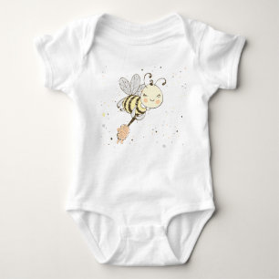 Honungsbin, mjölk och Baby-bin i sjölösa Mönster T Shirt