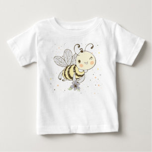 Honungsbin, mjölk och Baby-bin i sjölösa Mönster T Shirt