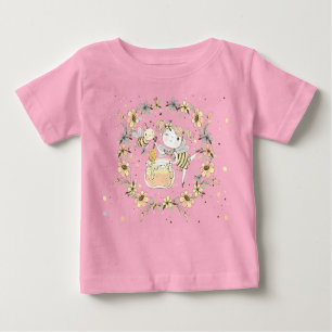 Honungsbin, mjölk och Baby-bin i sjölösa Mönster T Shirt