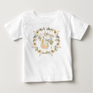 Honungsbin, mjölk och Baby-bin i sjölösa Mönster T Shirt