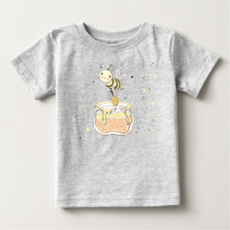 Honungsbin, mjölk och Baby-bin i sjölösa Mönster T Shirt