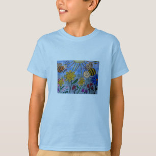 Honungsbin och blommor t shirt
