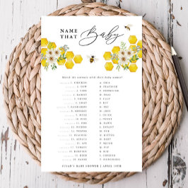 Honungsbin och Daisy Namn som det Pappra spelkorte Flygblad