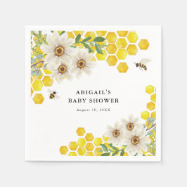 Honungsbin och Daisy Personlig Babyskare Pappersservett