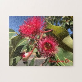 Honungsbin och eukalyptus Flowers Pussel