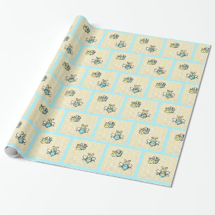 Honungsbin och Honeycomb Baby Shower eller Birthda Presentpapper