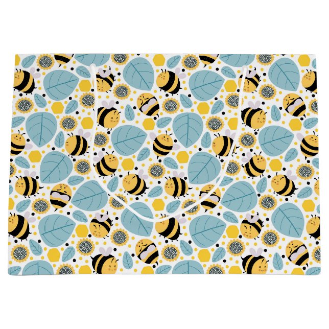 Honungsbin och solblommor (Framsidan)