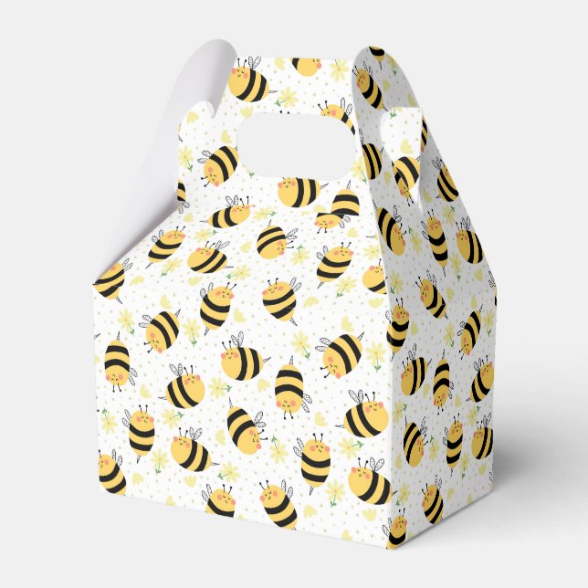 Honungsbin och solblommor presentaskar (Framsidan Sidan)