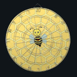 Honungsbin på Honeycomb Darttavla<br><div class="desc">Honungsbin på bikaka.</div>