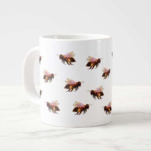 Honungsbin som flyger jumbo mugg (Framsida vänster)