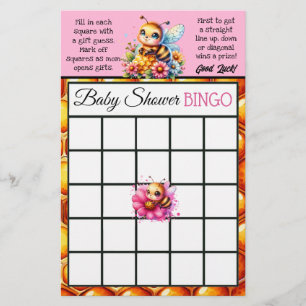 Honungsbin Theter Bingo och som känner Mamma best Flygblad