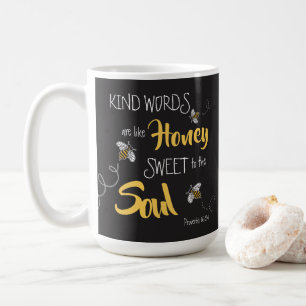Honungsbin Trevliga Ord Som Honung Modern Kaffemugg