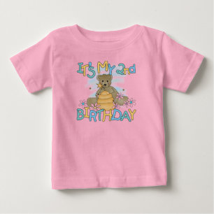 Honungsbjörn 2:a födelsedag T-shirts och gåvor