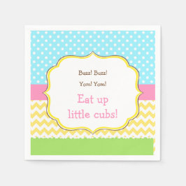 Honungsbjörn och Humla-födelsedag Pappersservett