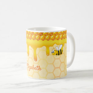 Honungsbläck av mönster, honungsbläck namn kaffemugg