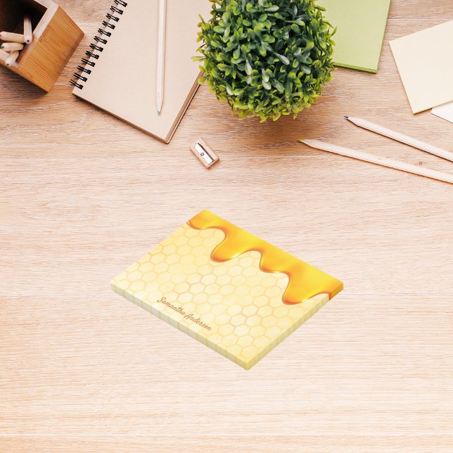 Honungsbläck av mönster, honungsbläck namn post-it block (Skapare uppladdad)