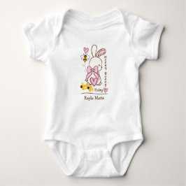 HonungsBunny Baby - Anpassningsbar 1-Biet Baby-kos T Shirt