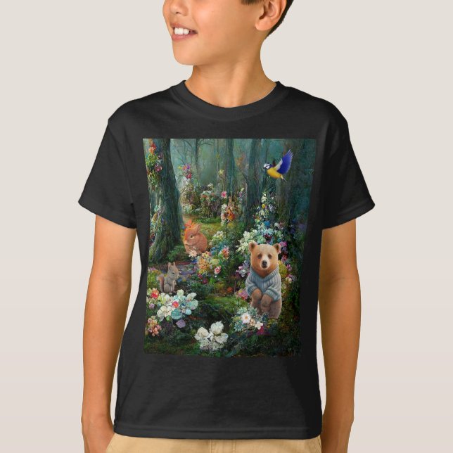 HonungsBunny och Boo Bear T Shirt (Framsida)