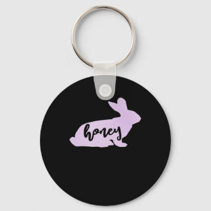 Honungsbunny Rabbit Påsk Gift  Bunny Älskare Nyckelring
