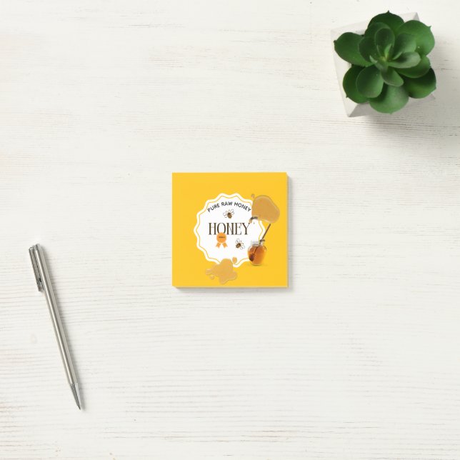 Honungsburk Honungsbi Bikupa Bi Bihus Post-it Block (Kontor)