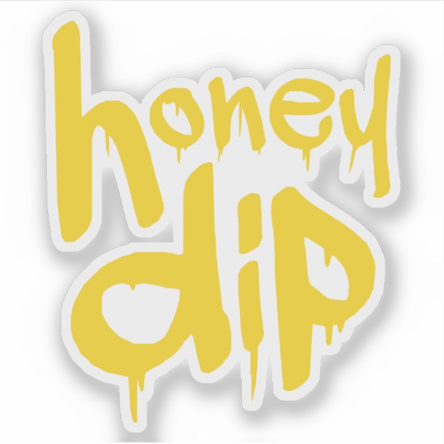 honungsdipp klistermärken (Framsida)