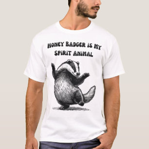 Honungsgrävling är min andliga djur t shirt