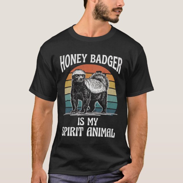 Honungsgrävling är min skyddsande t shirt (Framsida)
