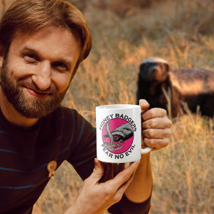 Honungsgrävling rolig tuff citat kaffemugg