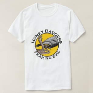 Honungsgrävlingar Fruktar Inget Ont Gult Skräckinj T Shirt