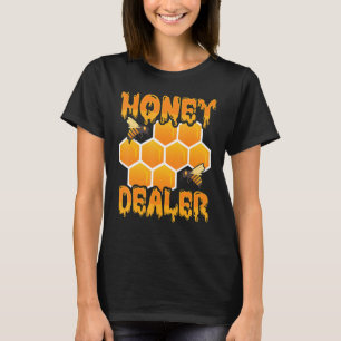Honungshandlare Honeycomb Bee Hive Bibiodling T Shirt