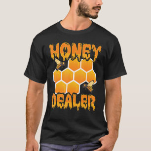 Honungshandlare Honeycomb Bee Hive Bibiodling T Shirt