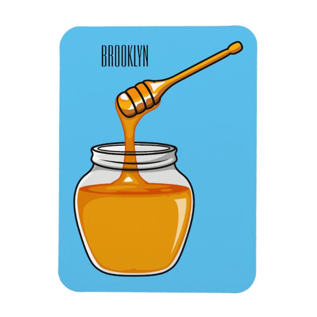 Honungsillustration av tecknaden magnet (Vertikal)