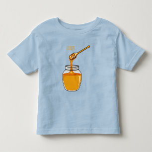 Honungsillustration av tecknaden t shirt