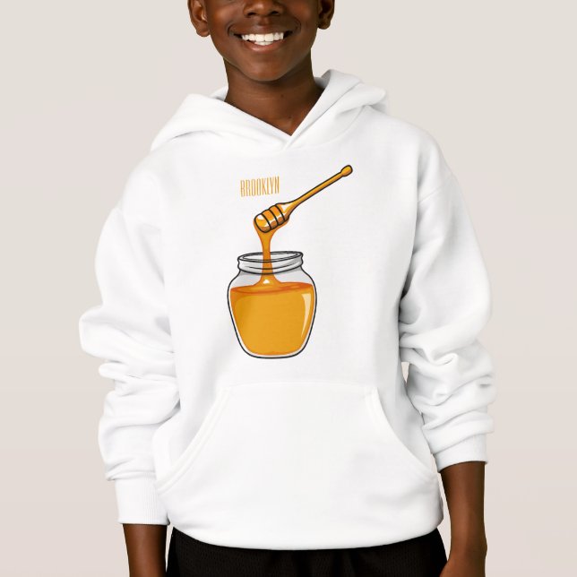 Honungsillustration av tecknaden t shirt (Framsida)