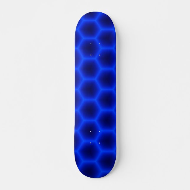 Honungskaka för blått 3D Skateboard Bräda 20 Cm (Framsida)