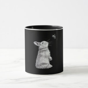 Honungskanin och Humla Bunny Älskare Gift Mugg
