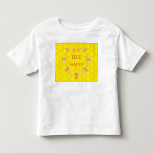Honungskomb och honungsbin av gyllene gult t shirt