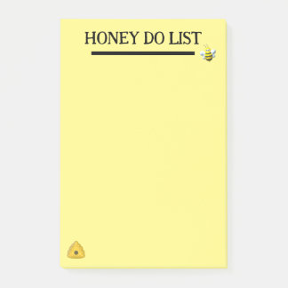 Honungslista Bihuvudtema Noteringar Post-it Block