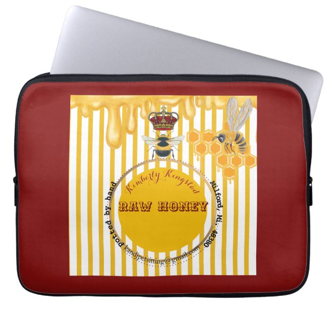 honungsmärke laptop fodral (Framsidan)