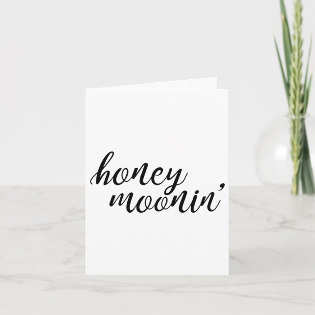 Honungsmoonin Bride and Groom Honeymoon Premium _1 Kort (Framsida)